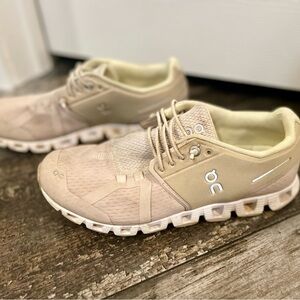 On Running Light Tan Sneakers